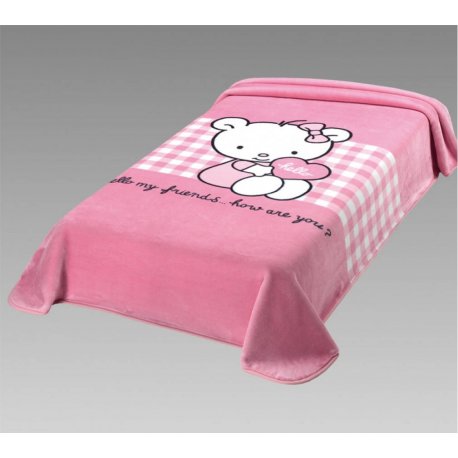 Κουβέρτα Παιδική Ισπανίας Belpla Ster 272 Pink