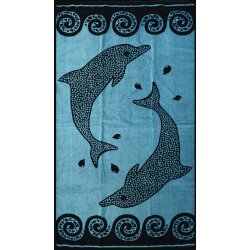 Πετσέτα Θαλάσσης Dolphins Blue