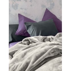 Κουβέρτα Βελουτέ Nima Home Coperta Light Grey 1,60x2,20