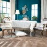 Τραπεζομάντηλο Βελούδινο Teoran Velvet 01 Ivory