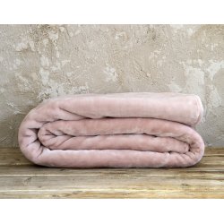 Μονή Κουβέρτα Βελουτέ Nima Home Coperta Powder-Pink 1,60x2,20
